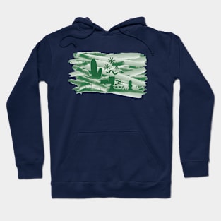 Cactus Watercolor Hoodie